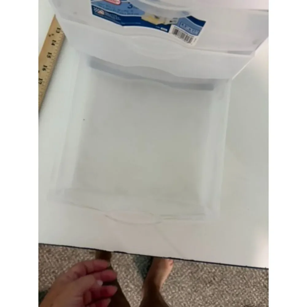 Sterilite 3 drawer 8.5x11 storage chest white
